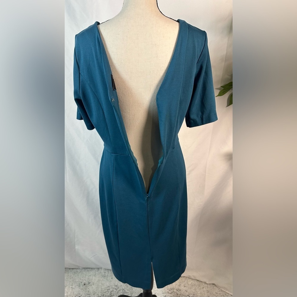 Ann Taylor Factory Blue Sheath Midi Dress 💙 - Picture 6 of 11